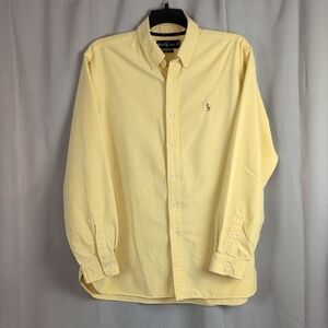 Ralph Lauren Men's Soft Yellow Casual Shirt